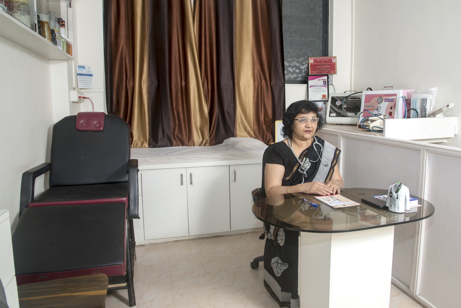 The Touch and Glow treatment room at Vasant City Mall
